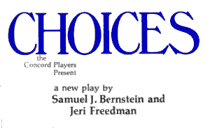 Choices by Bernstein & Freedman